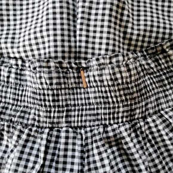 MISA Matos Los Angeles wide leg cropped gingham pant. - Picture 3 of 7